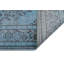 Tapis turc oriental bleu en laine noué à la main