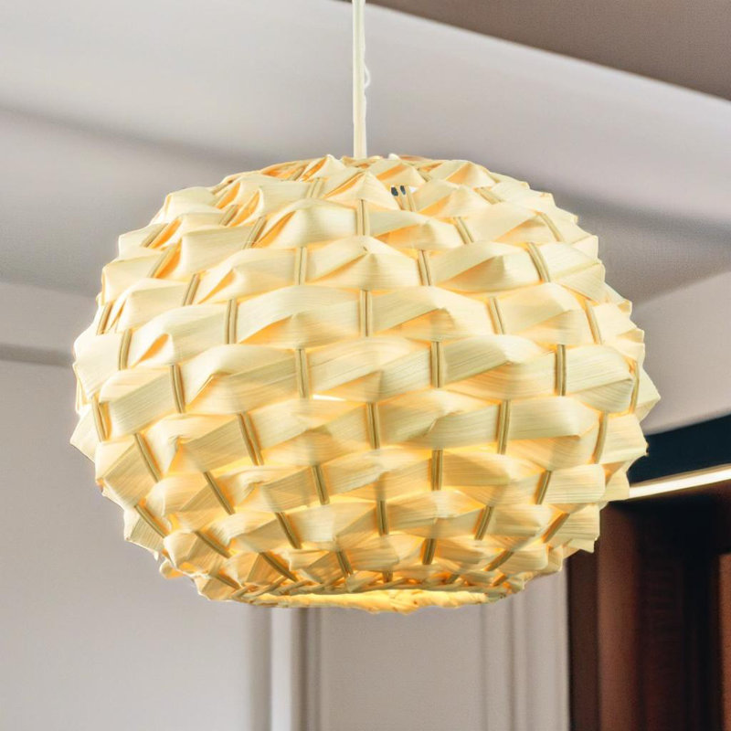 Baruti 20cm H Bamboo Ribbon Style Ceiling Light Pendant Shade