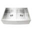 Évier de cuisine à tablier frontal simple avec accessoires pour PCs 6 pièces KBFmore-98377042