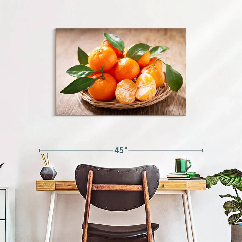 Yarlin Served Mandarin Oranges, 24" H x 36" W