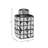Geometric Ceramic Table Jar with Lid for Home Decor - Decorative Patterned Tall Jar for Shelf Styling, Console Display, and Tabletop Accent-86741827-86741829