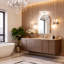 Miroir de salle de bain 24 po x 36 po à DEL, miroir de salle de bain anti-buée avec fonction d'éclairage réglable-1087786015-1090483068