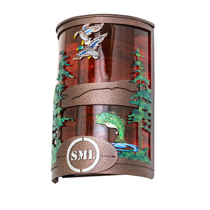Applique murale 8 po pour la basse et le canard colvert