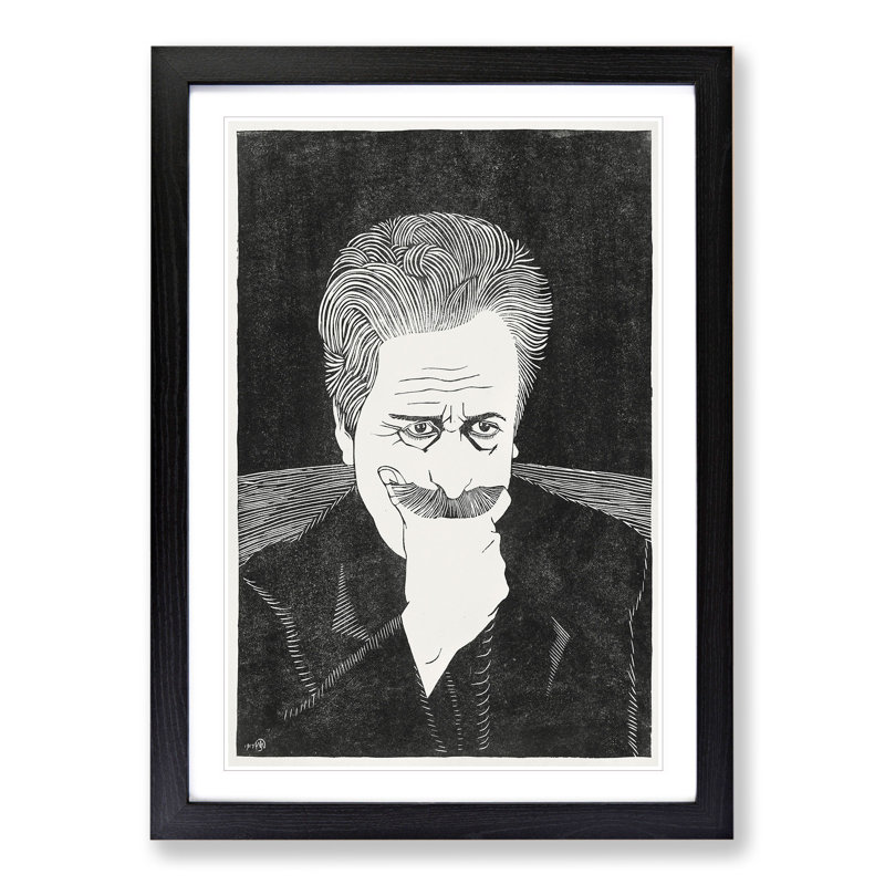 Self-Portrait Vol.1 by Samuel De Mesquita - Picture Frame Graphic Art, 36cm H x 27cm W x 2cm D, Black Framed