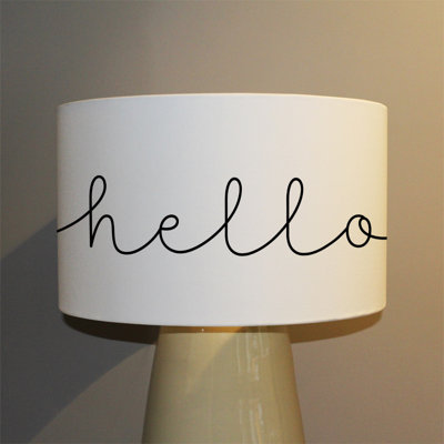 25cm H Canvas Drum Pendant Shade ( Clip On )