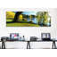 Reproduction de photo sur toile panoramique, "Willow Tree by a Lake, Green Lake, Seattle, Washington State"-55948729-127885379