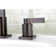 Kingston Brass NuvoFusion Two-Handle 3-Hole Deck Mount Widespread Bathroom Faucet with Retail Pop-Up Drain