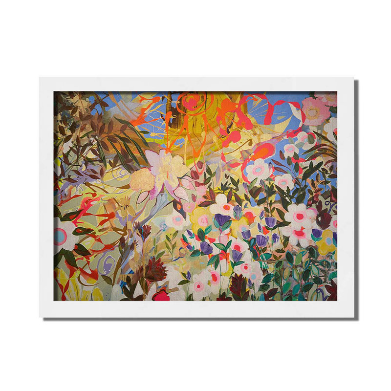 Sous le soleil par Joan Davis. Impression sur papier - Monté et encadré, taille de l'image - 30 x 40, H 34 po x l 44 po