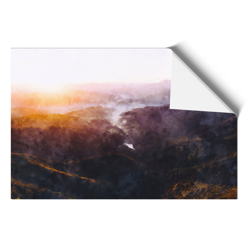 View over Ganekogorta in Spain Painting - Frameless Print, 21cm H x 30cm W x 0.1cm D