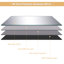 Miroir de Aluminium de lit double à suspension inclinée Miroir or-1812765965