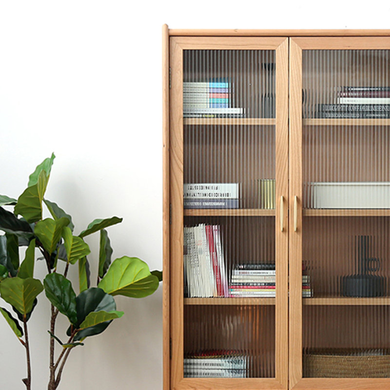Bibliothèque pour meubles de style nordique, Brun