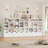 55.1"W Standard Toy Organizer With Sliding Bookshelf, 47.4"H Toy Storage With 4 Removable Drawers and Plastic Bins for Kids Room, Playroom, Kindergarten-1313328977