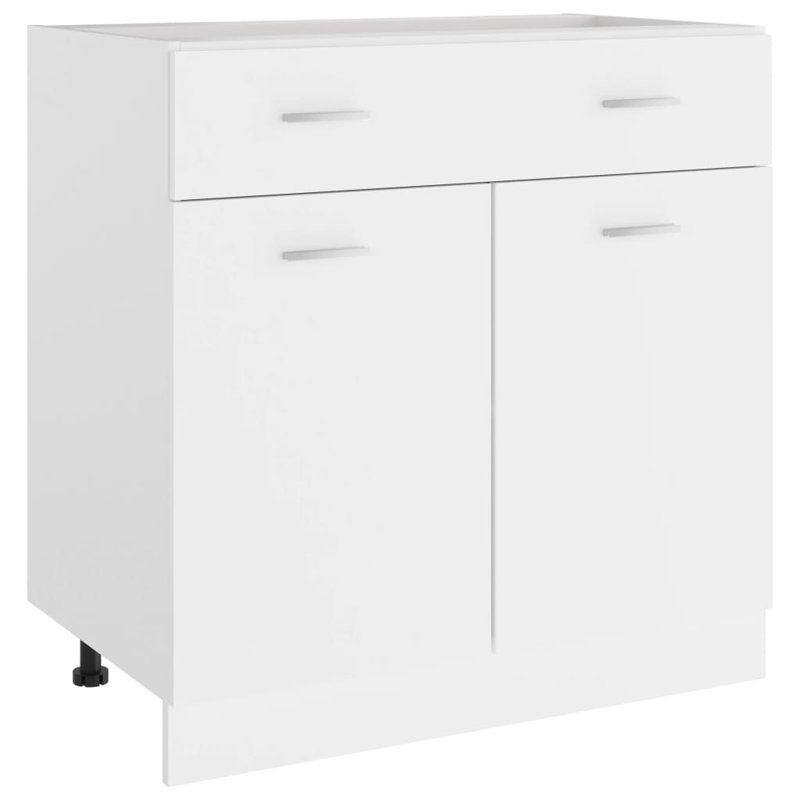 Drawer Bottom Cabinet 80x46x81.5 cm Engineered Wood, White