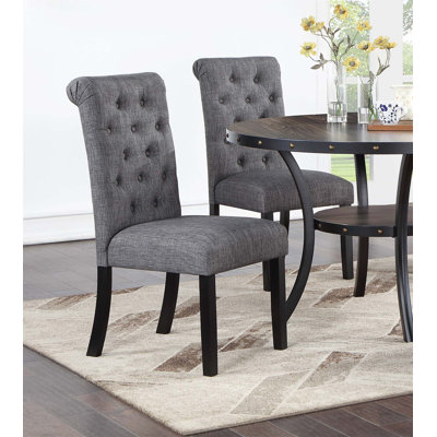 Ensemble de 2 chaises de salle à manger en tissu