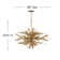 Vida 13 - Light Sputnik Sphere Chandelier with Crystal Accents