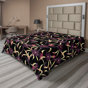 Brun pastel et aubergine / motif abstrait