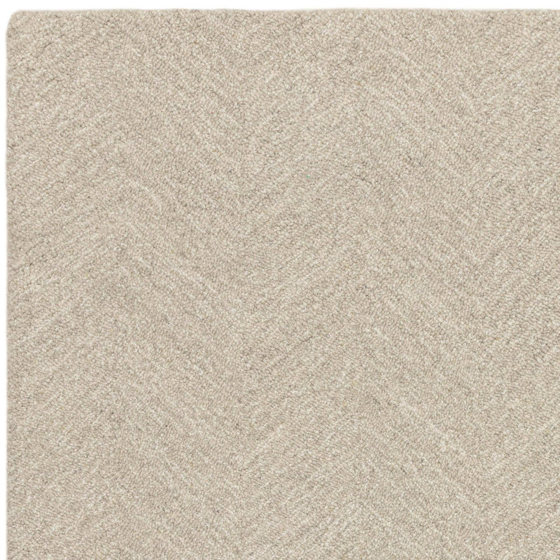 Charnita Chevron / Zig Zag Wool Hand Tufted Area Rug, Rectangle 120 x 170 cm