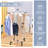 Clothes Drying Rack, 3-Tier Collapsible Laundry Rack Stand Garment Drying Station with Wheels and 4 Hooks, Indoor-Outdoor Use, Laundry Drying Rack-1844137627