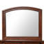 Charmant miroir traditionnel cerise