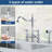 Double Handle Bridge Kitchen Faucet With Faucet-side Sprayer In Polished Chrome-125999850