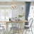 Haney 23" W Steel Globe Chandelier
