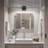 28.3'' Timer LED Flush Mounted Sconces, 6000K Wallchiere Battery Operated-1968176030