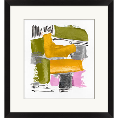 «In the Mix» par Christopher Kennedy - peinture encadrée sur papier
