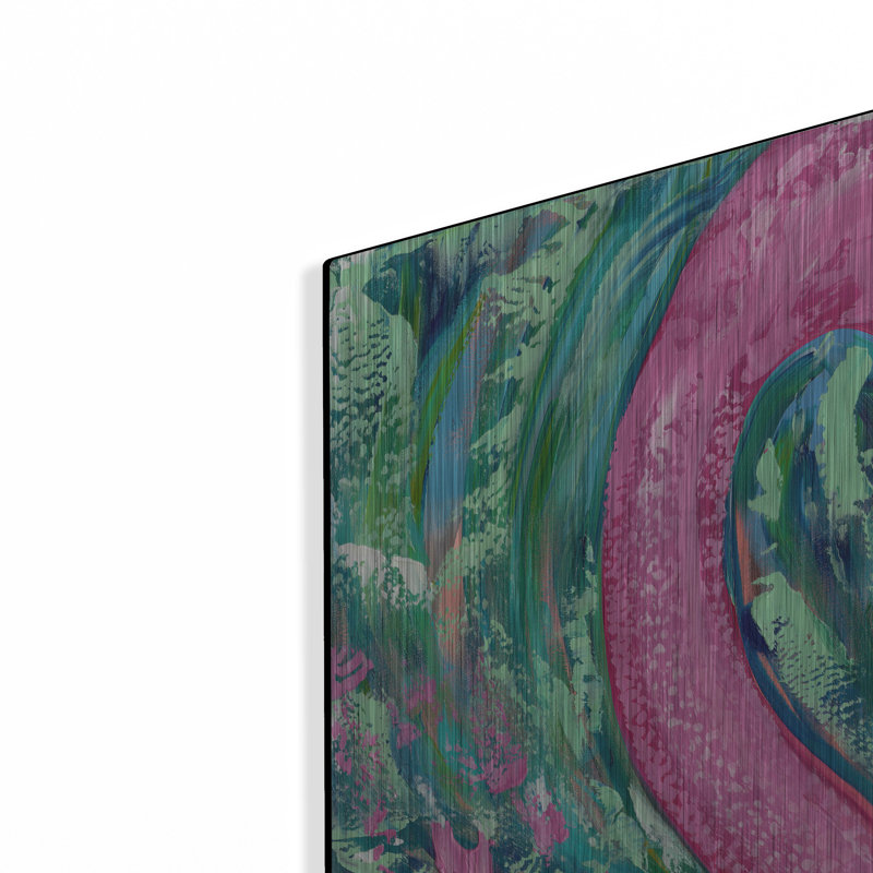 «Flamingo Portrait» par Estelle Grengs, H 24 po x l 24 po