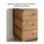 Commode en bois massif rustique, rangement multi-tiroirs