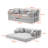 Multifunctional Convertible Sofa Bed, Skin-Friendly Green Fabric, Modern Style for Living Room or Bedroom