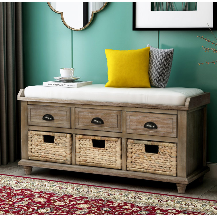 Storage Bench,Entryway Bench,Bedroom Bench,Shoe Bench,Upholstered Bench Latitude Run