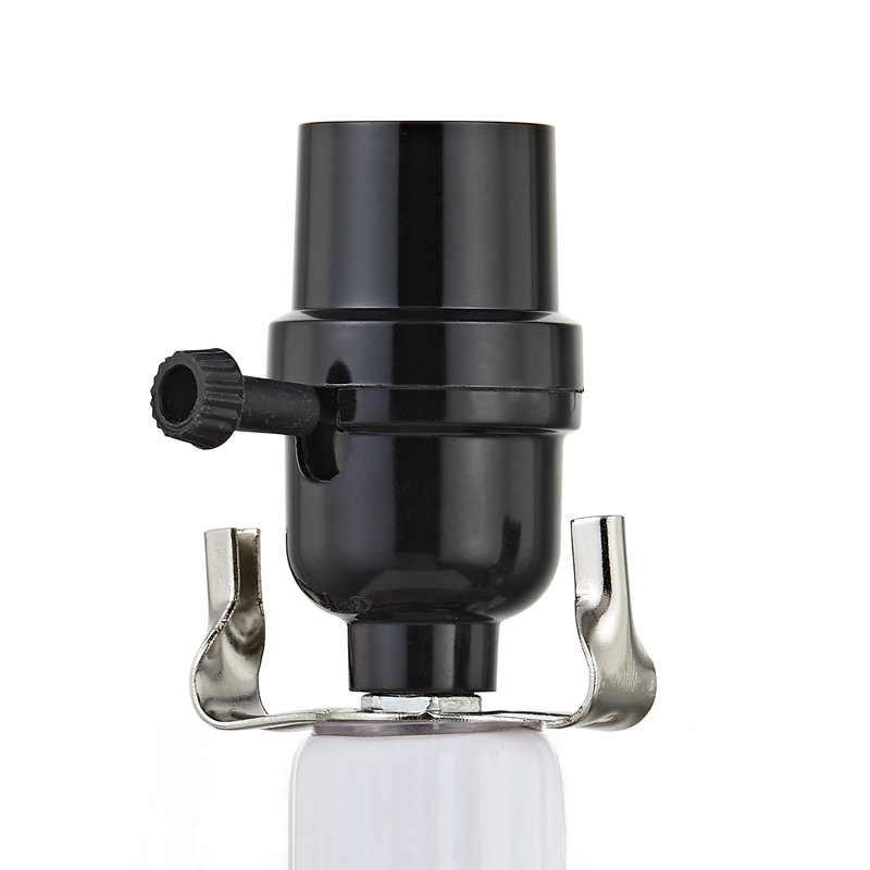 Lampe de table en céramique de 31 po avec abat-jour pré-assemblé Leithow pour salon de chambre à coucher
