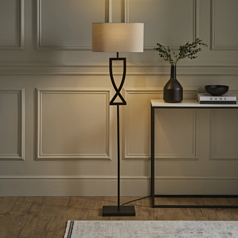 Randalstown 145.5cm Black Floor Lamp
