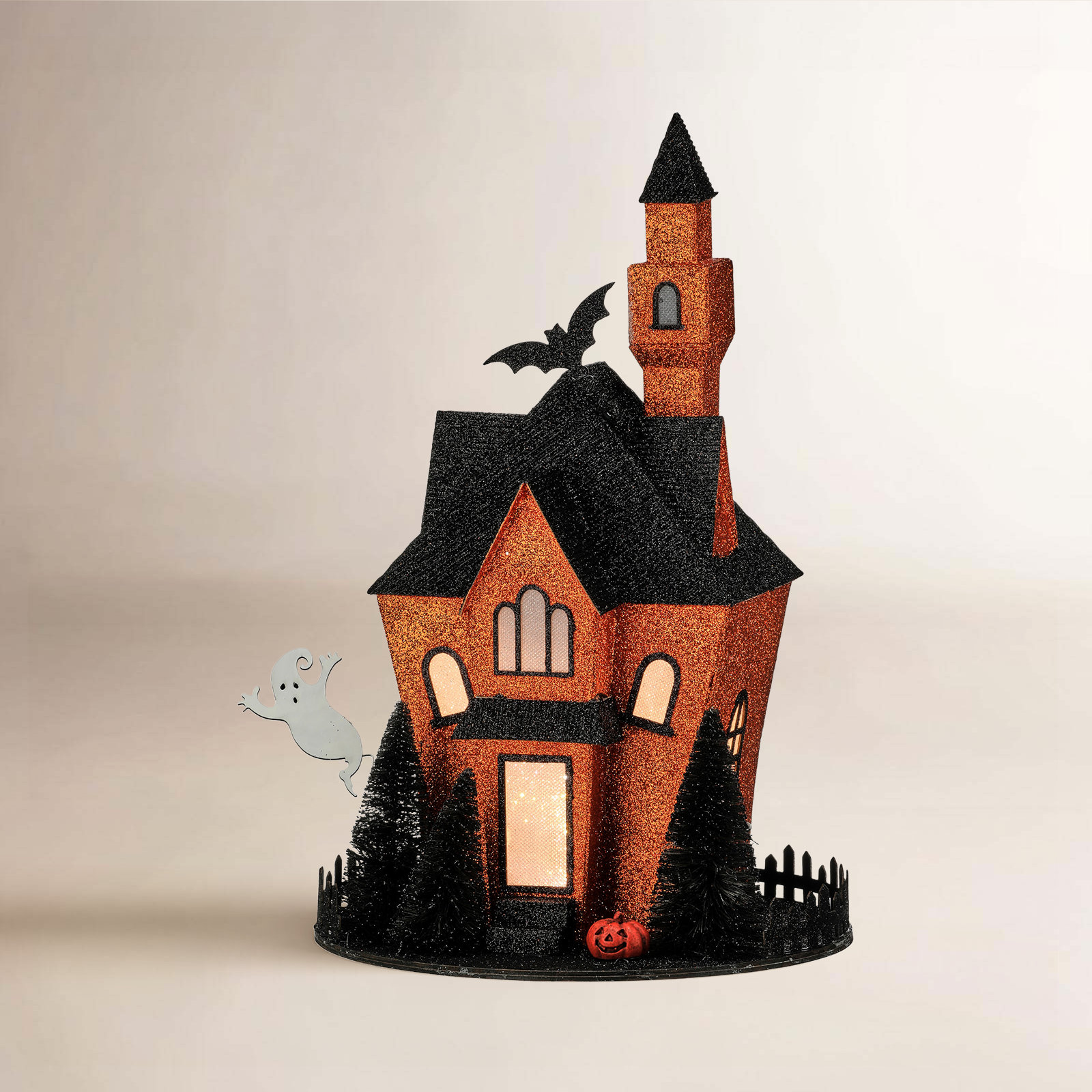 13.5" LED Cardboard Haunted House