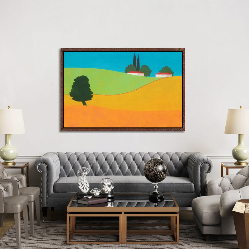 Zuriel by Itzu Rimmer - Painting on Canvas, 152.5 cm H x 101.5 cm W, Classic Brown Wood Framed