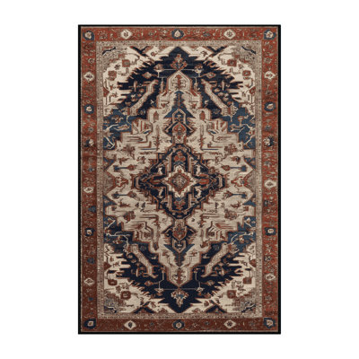 Machine Washable Persian Brown Area Rug