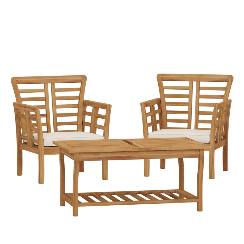 2 CHAISES CLUB CAYDON + TABLE