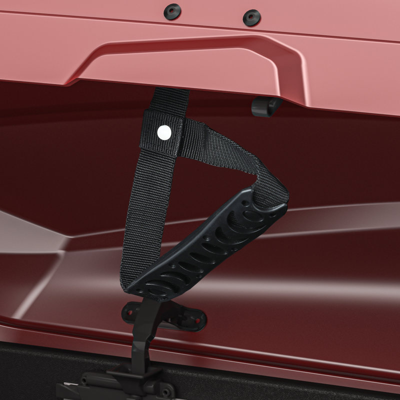 Porte-bagages de toit rigide avec clés de sécurité, coffre de toit, coffre de rangement, rouge, Rouge