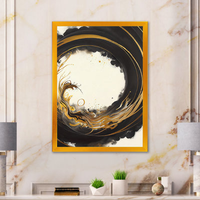 Gold Glamour Wave III - peinture sur toile