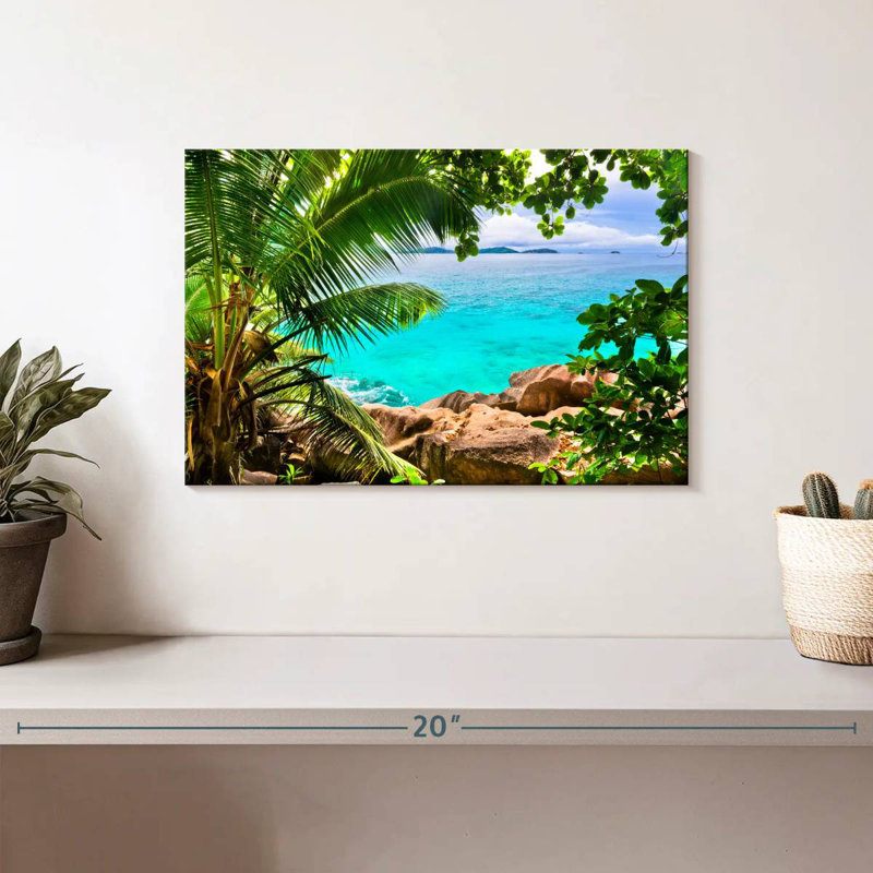 Paysage Gillard Seychelles, H 8 po x l 12 po