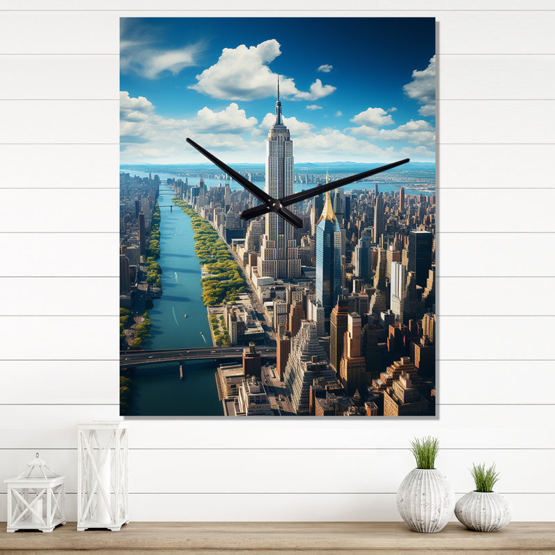 Jaycion - Horloge murale Cityscapes, Moyen