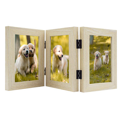 Triple cadre photo pliable