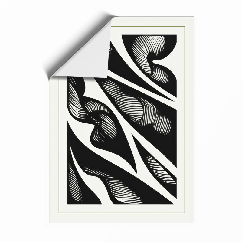 Flowing Forms Abstract - Print, Unframed, A3 - 42.0 x 29.7 cm