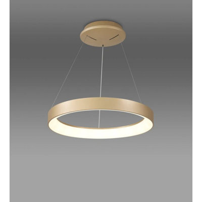 Niseko 1 - Light Gold LED Single Pendant
