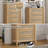 Rattan-Inspired 5 Drawers Dresser for Bedroom, 30.7" W Modern Chest of Drawers, Wood Drawer Organizer for Clothes, Entryway, Hallway, Nursery or Living Room, Oak-256978663
