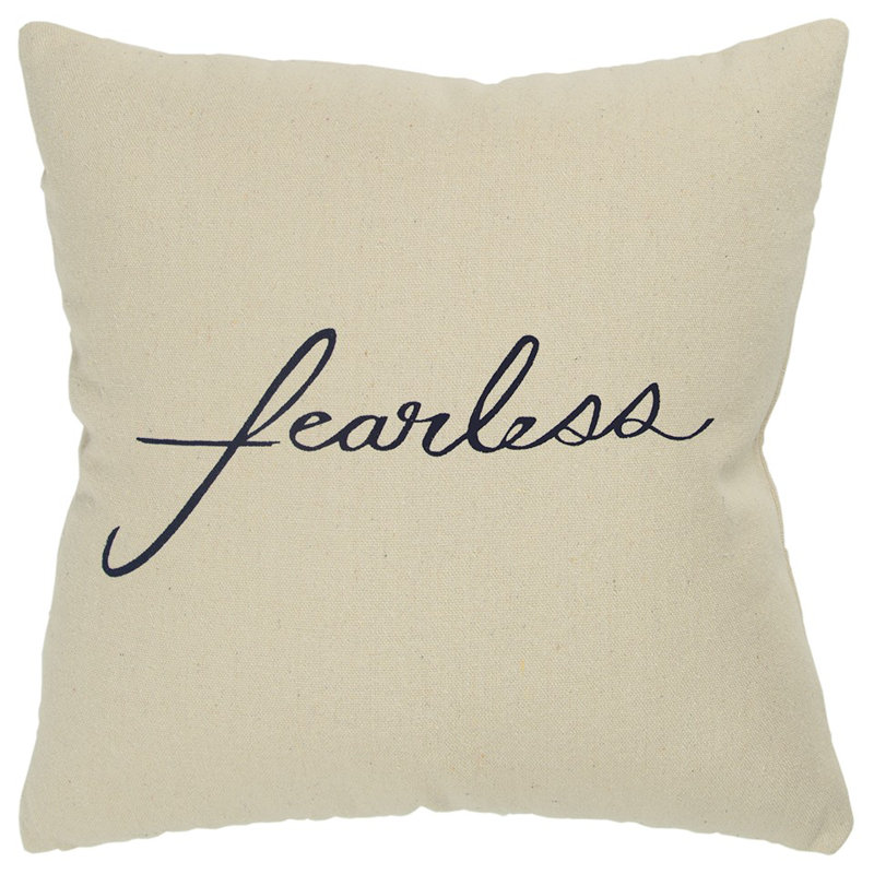 Coussin décoratif en toile noire taupe