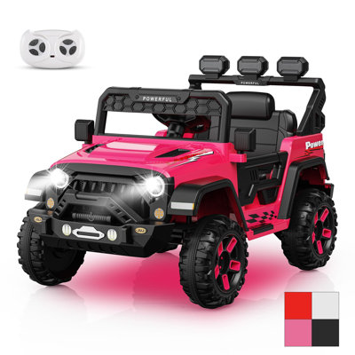 24V 4WD Ride On Car avec 6 roues EVA, voiture électrique à piles pour les enfants de 3 à 8 ans