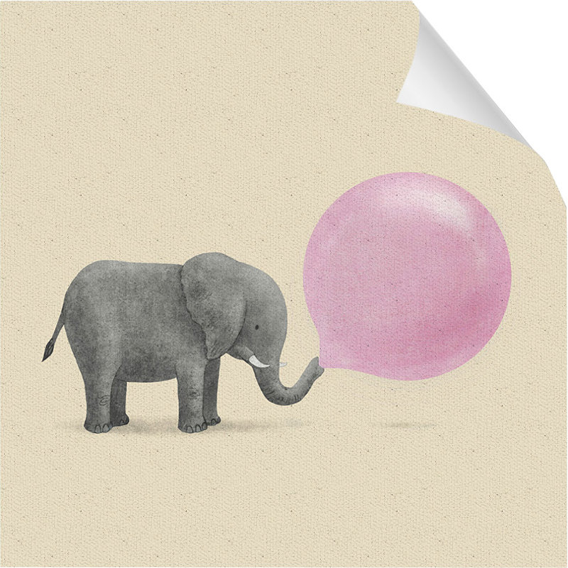 Art sur toile Jumbo Bubble Gum, Toile, H 37 po x l 37 po x P 1,5 po