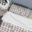Ensemble de housse de couette à motif abstrait en microfibre-40701858