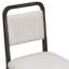 Ensemble de salle à manger extensible 6 pièces avec chaises rembourrées et banc pour une utilisation polyvalente et peu encombrante.